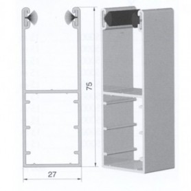 Coulisse 75x23 Alu rénovation 