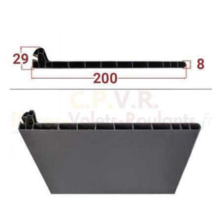 Sous face 200x10 PVC