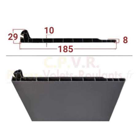 Sous face 185 x 10 PVC