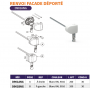Sortie caisson décalée D12 X 6P7 blanc 90deg L200 PVC ZF