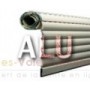 Tablier alu 77 blanc lg 3046 bouchons compris x ht 2200 mm