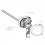 Sortie caisson décalée D12 X 6P7 blanc 90deg L200 PVC ZF