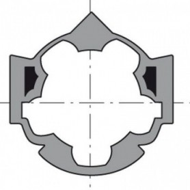 Roue Somfy LT50 / Simu T5 hexa 50