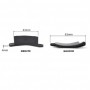 Paire bouchons pour lame alu 55 mm