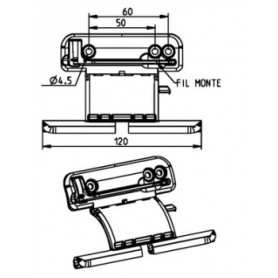 Attache rigide II 1 maillon