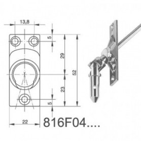 Sortie caisson mâle 12 X 6P7