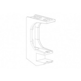 support monobloc blanc 35 mm