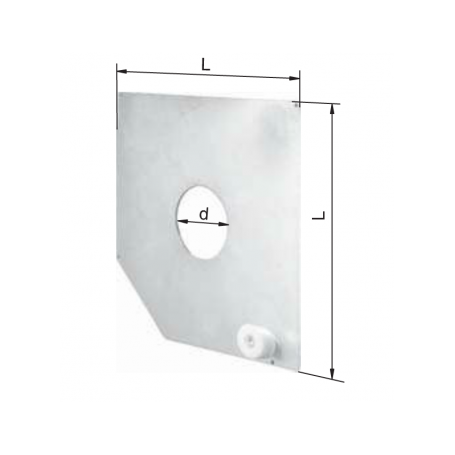 Paire Contre plaques D85 L250 Acier