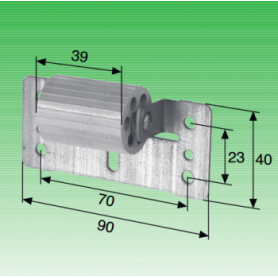 Mini galet antiflexion platine 90x40