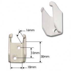 Clip de manivelle alu blanc