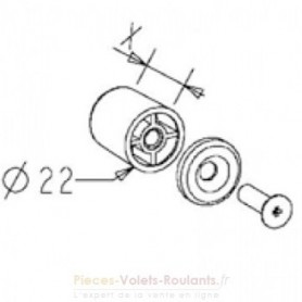 Butée ronde L15 Marron