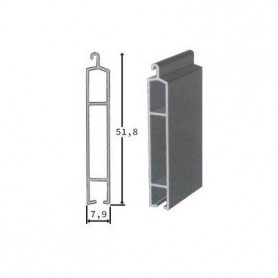 Lames finales 51.8 x 7.9 mm en Aluminium sur mesure pour volet roulant