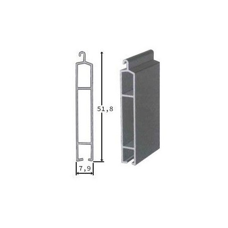 Lames finales 51.8 x 7.9 mm en Aluminium sur mesure pour volet roulant