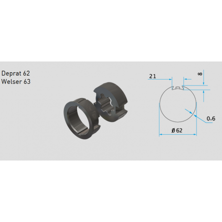 Kit adaptations Deprat 62 moteur Chérubini