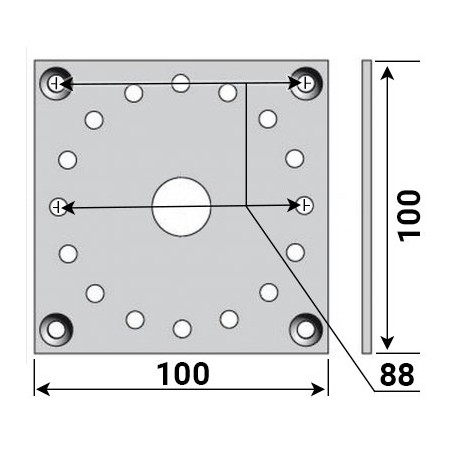 Support adaptateur pour moteur CSI cotation
