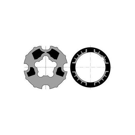 JEU D'ADAPTATION ROUE + COURONNE LT60 TUBE DOHNER 78
