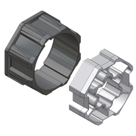 Kit adaptations moteur Chérubini Ø58 pour tube Octo 70