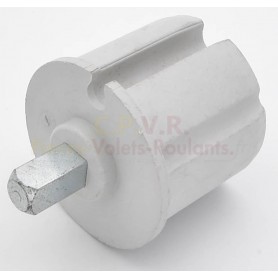 Embout PVC Tube 70 carré de 13 mm court