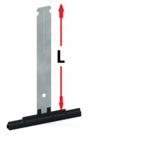 Attache tablier à clipper L180mm pour 8 mm