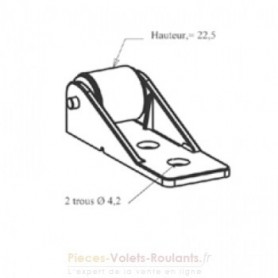 Guide tablier anti-flexion 65x25 G22.5
