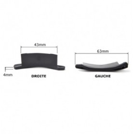 Lot de 10 paires de bouchons pour lame alu 55 mm