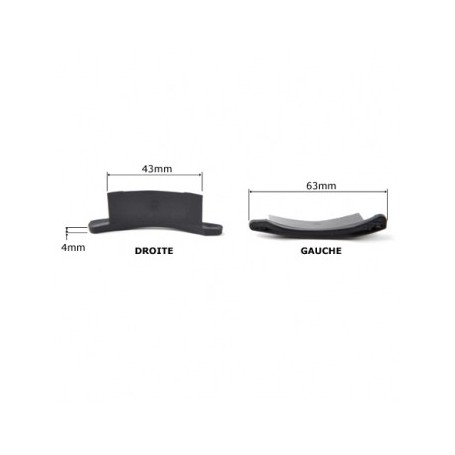 Lot de 10 paires de bouchons pour lame alu 55 mm