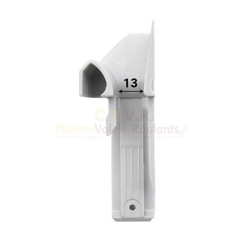 2 Tulipes Volet Roulant PVC Gris - Pour Lames 12-15mm 4 Trous