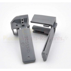 Paire tulipes de séparation lame de 13 mm gris foncé