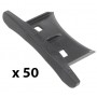 Lot de 50 clips/bouchons pour lames alu 45