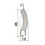 Lames 45X13 ALU DP413 BUBENDORFF sur mesure pour volet roulant