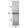 cotation Eclisse pour fixation sous face caisson Titan A Bubendorff de dessus