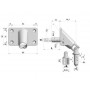 Cotation Sortie 90° F13 x H7 platine zamac coloris blanc
