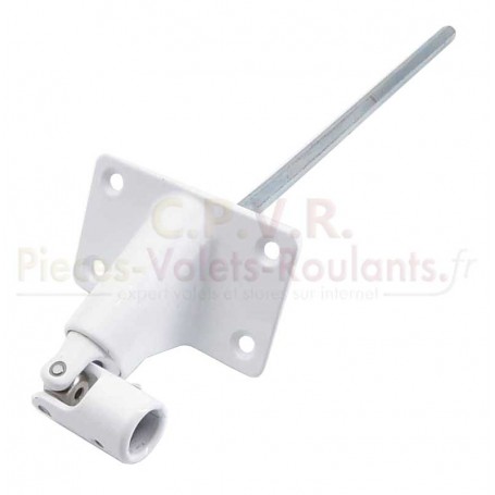 Sortie 90° F13 x H7 platine zamac coloris blanc