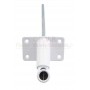 Sortie 90° F13 x H7 platine zamac coloris blanc de face