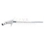 Sortie 90° F13 x H7 platine zamac coloris blanc de coté