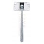Sortie 90° F13 x H7 platine zamac coloris blanc de derriere