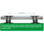 Descriptif Verrou automatique 2 maillon pour tube ZF