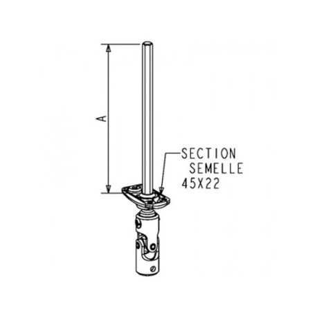 Sortie caisson D12 X C6 blanc