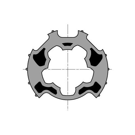 Roue moteur Ø.50 pour tube MADOPRON Ø.64,6