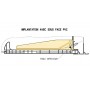 coupe PVC pour Patte de renfort sous face pour caisson demi-linteau