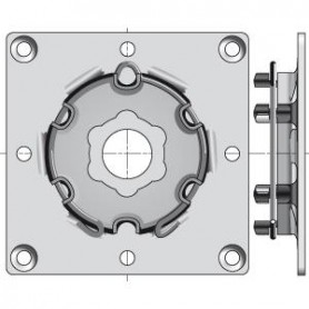 Plaque support à visser 100x100