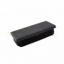 Paire bouchons tube rectangulaire 40x80 NOIR