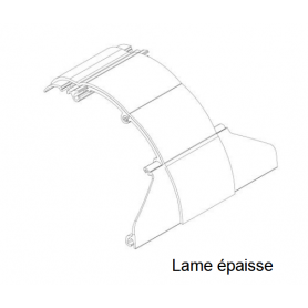 Attache rigide tube DEPRAT 62 pour lame épaisse