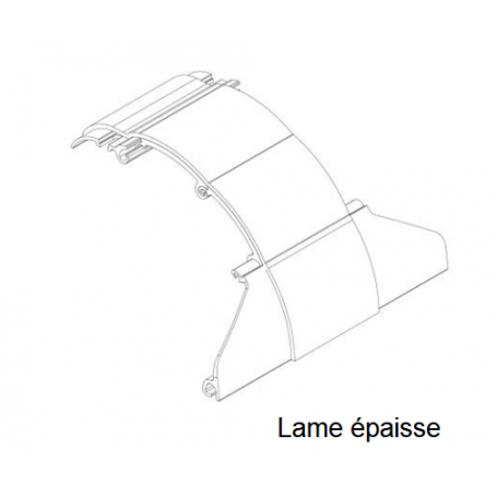Attache rigide tube DEPRAT 62 pour lame épaisse