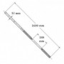 Kit axe treuil manuel longueur 1810 mm  pose Tradi couple conique