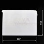 Cache vis G et D pour coffre GVRI 205 blanc de volet roulant