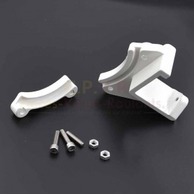 Support de lyre blanc pour store monobloc