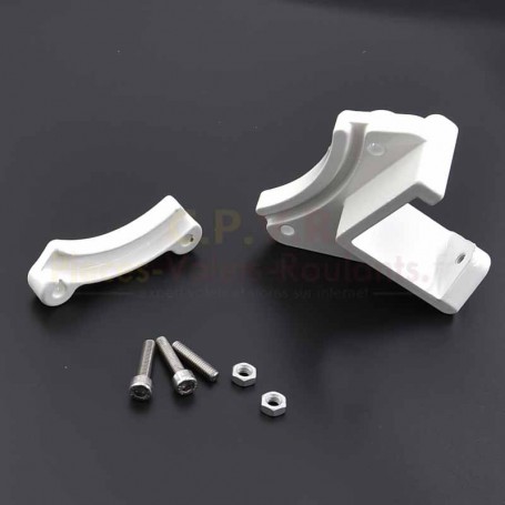 Support de lyre blanc pour store monobloc
