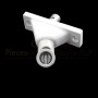 Passe caisson double cardan blanc RD12 X 6P7 de face