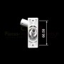 cotation dessous Passe caisson double cardan blanc RD12 X 6P7